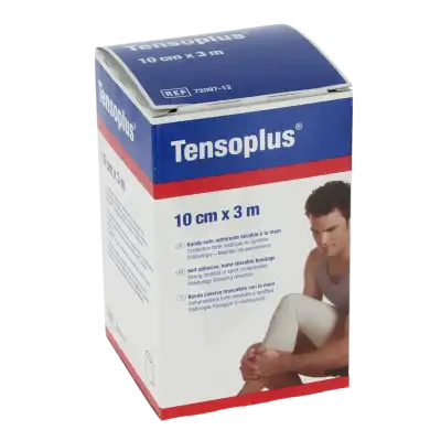 Tensoplus Bande Cohésive Blanc 10cmx3m à LES-PAVILLONS-SOUS-BOIS