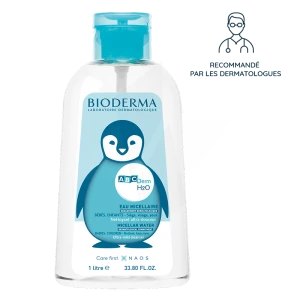 Bioderma Abcderm H2o Eau Micellaire Nettoyante Bébé & Enfant Peau Sèche 1l