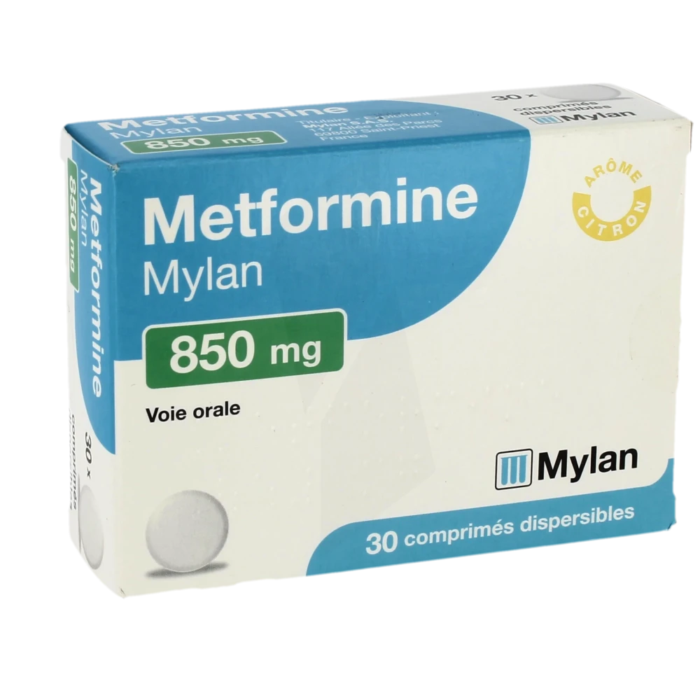 Metformine Viatris 850 Mg, Comprimé Dispersible