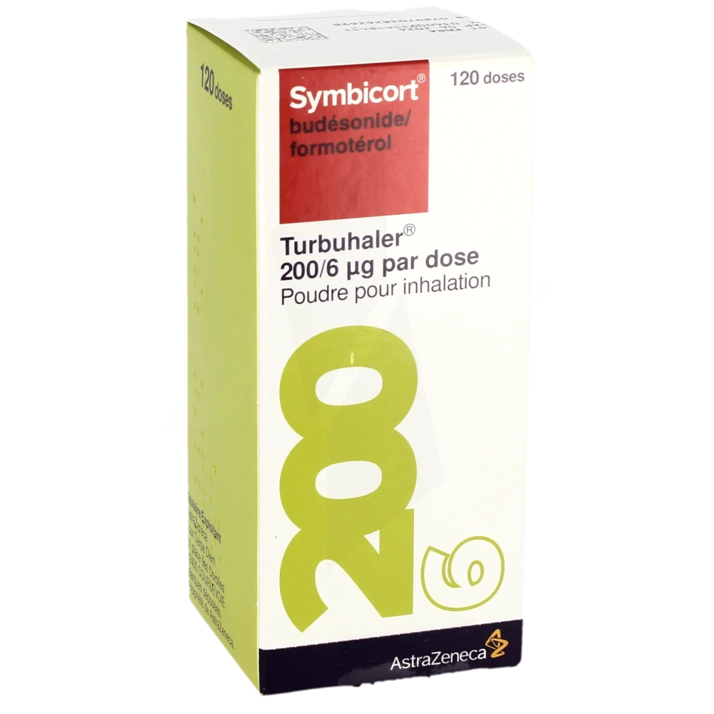 Symbicort Turbuhaler 200 Microgrammes/6 Microgrammes Par Dose, Poudre Pour Inhalation
