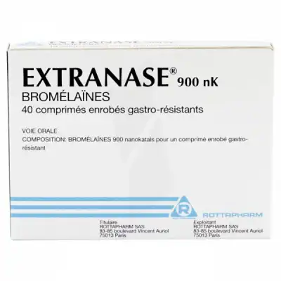 Extranase 900 Nk, Comprimé Enrobé Gastro-résistant à UGINE
