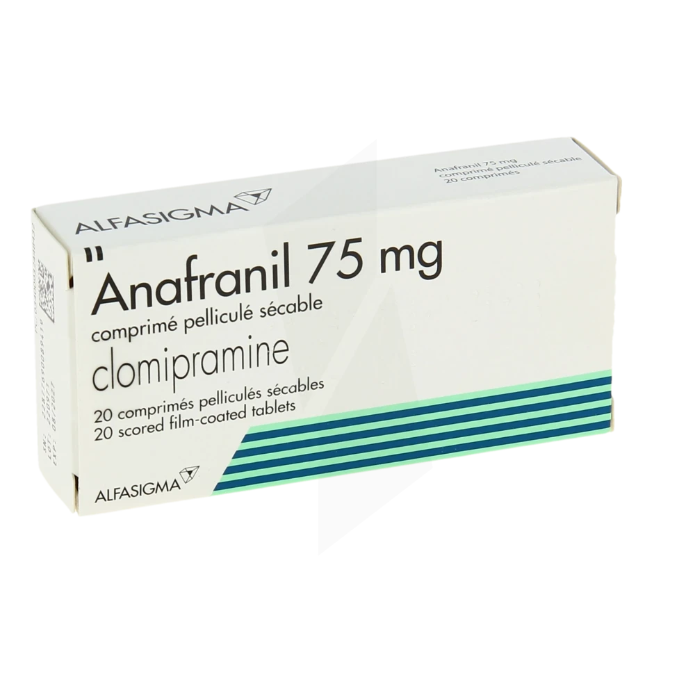Anafranil 75 Mg, Comprimé Pelliculé Sécable