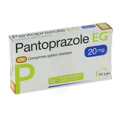 Pantoprazole Eg 20 Mg, Comprimé Gastro-résistant à NOROY-LE-BOURG