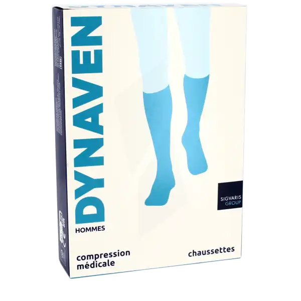 Dynaven Fin Chaussettes  Homme Classe 2 Noir Xx Large Normal