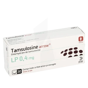 Tamsulosine Arrow Lp 0,4 Mg, Comprimé à Libération Prolongé