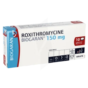 Roxithromycine Biogaran 150 Mg, Comprimé Pelliculé