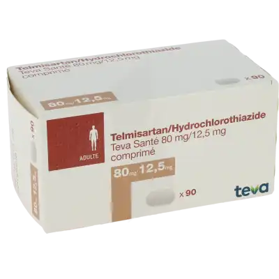Telmisartan/hydrochlorothiazide Teva Sante 80 Mg/12,5 Mg, Comprimé à Clermont-Ferrand