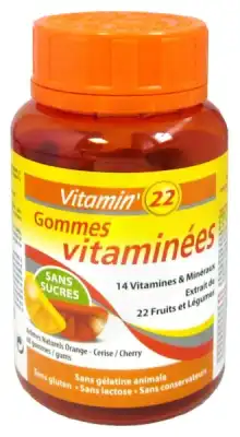 Vitamin'22 Gomme Orange Cerise Multi-vitamines B/60 à CANALS