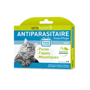 Vetoform Pipettes Antiparasitaire Chat 3x1ml à MARIGNANE