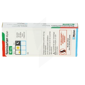 Telmisartan Viatris 40 Mg, Comprimé