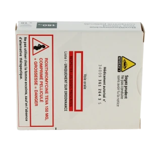 Roxithromycine Teva 150 Mg, Comprimé Pelliculé