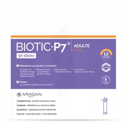 Aragan Biotic P7 Adulte Poudre 30 Sticks à Farebersviller