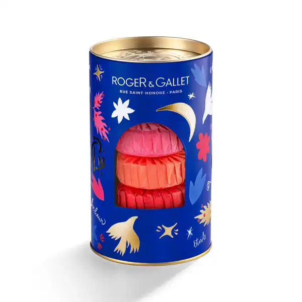 Roger & Gallet 3 Savons Bienfaisants Fleur De Figuier - Gingembre Rouge - Rose Coffret/3/100g