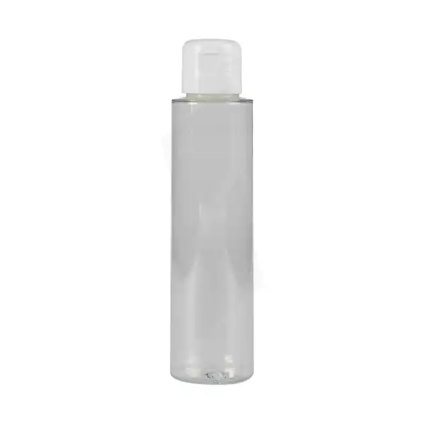 Flacon Pet Transparent Avec Capsule Service Blanche 100ml