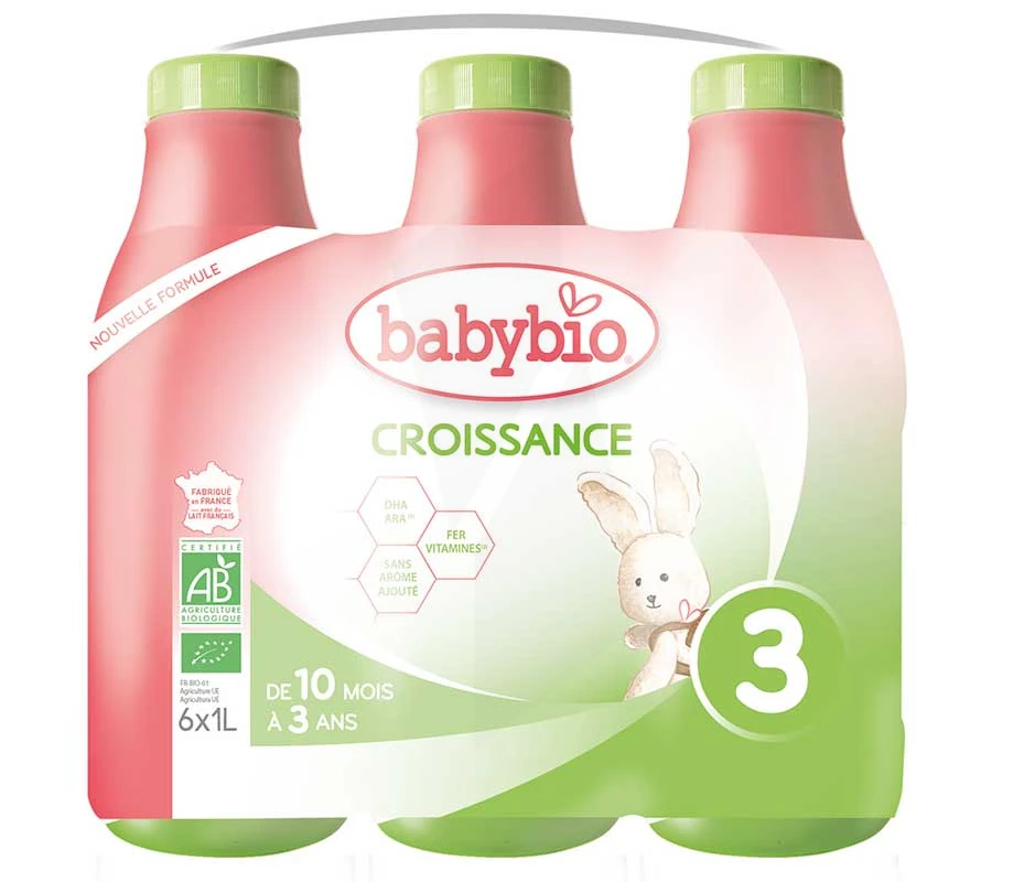 Grande Pharmacie de la Part Dieu - Parapharmacie Babybio Croissance Lait  Liquide 6bouteilles/1l - LYON