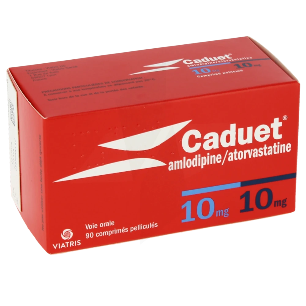 Caduet 10 Mg/10 Mg, Comprimé Pelliculé