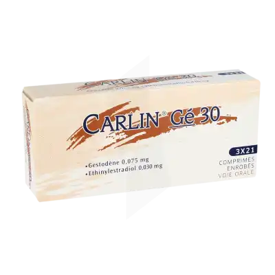 Carlin 75 Microgrammes/30 Microgrammes, Comprimé Enrobé à Bressuire