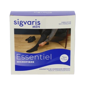 Sigvaris Essentiel Urban Microfibre Chaussette Classe 2 Homme Marine Long L