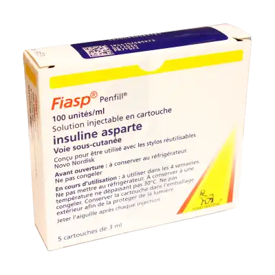 FIASP PENFILL 100 unités/ml, solution injectable en cartouche