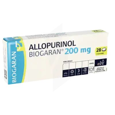 ALLOPURINOL BIOGARAN 200 mg, comprimé