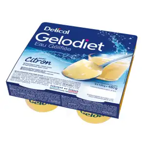 Gelodiet Eau Gélifiée Citron 4pots/120g à Vétraz-Monthoux