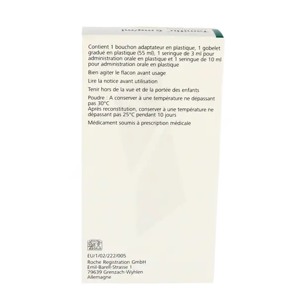 Tamiflu 6 Mg/ml, Poudre Pour Suspension Buvable