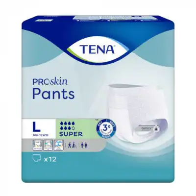 Tena Pants Proskin Super Slip Absorbant L Sachet/12 à BOURG-SAINT-ANDÉOL