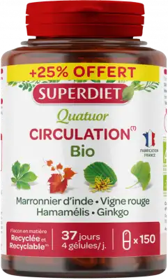 Super Diet Quatuor Circulation Bio Gélules B/150 à Paris