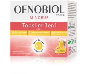 Oenobiol Topslim 3 En 1 Poudre à Diluer Agrume Sticks/14