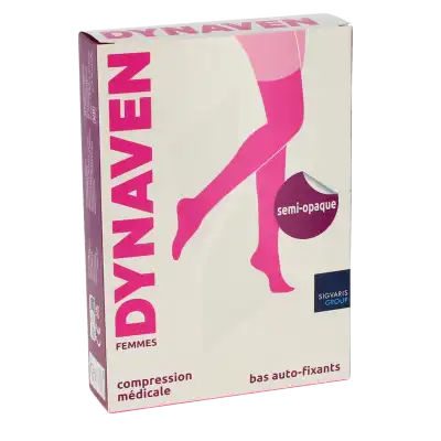 Dynaven Semi-opaque Bas Auto-fixants  Femme Classe 2 Noir Small Normal- à Saint-Herblain