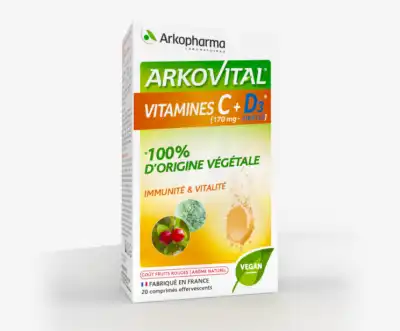 Arkovital® Vitamine C Et Vitamine D3 B/20 à Le Breuil