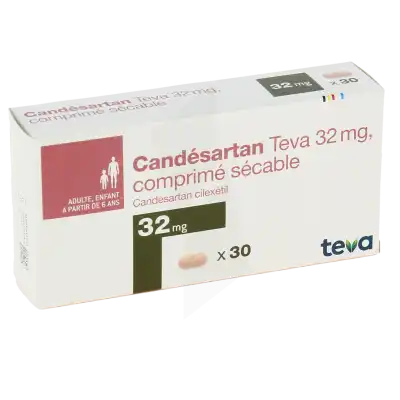CANDESARTAN TEVA 32 mg, comprimé sécable