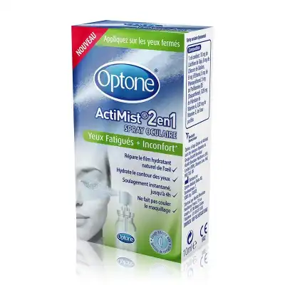 Optone Actimist Spray Oculaire Yeux Fatigués + Inconfort Fl/10ml à BIGANOS