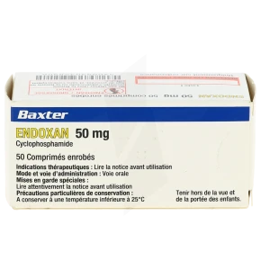 Endoxan 50 Mg, Comprimé Enrobé