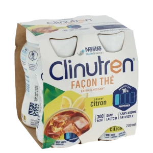 Clinutren Façon Thé Nutriment Citron 4 Bouteilles/200ml