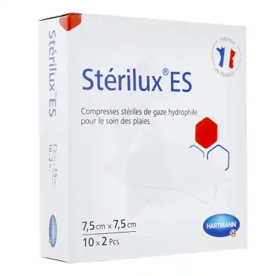 Stérilux® Compresses De Gaze 7,5 X 7,5 Cm - Pochette De 2 - Boîte De 50 à Annecy