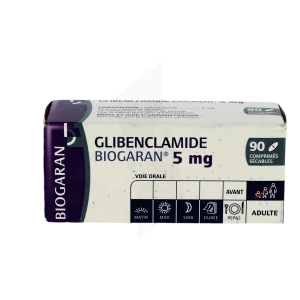 Glibenclamide Biogaran 5 Mg, Comprimé Sécable