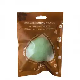 Béliflor Éponge Konjac Humide Argile Verte Visage