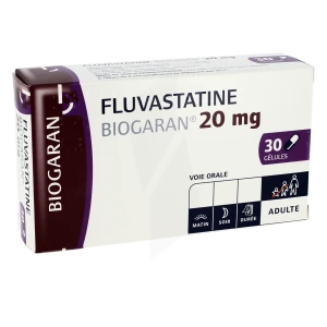 Fluvastatine Biogaran 20 Mg, Gélule