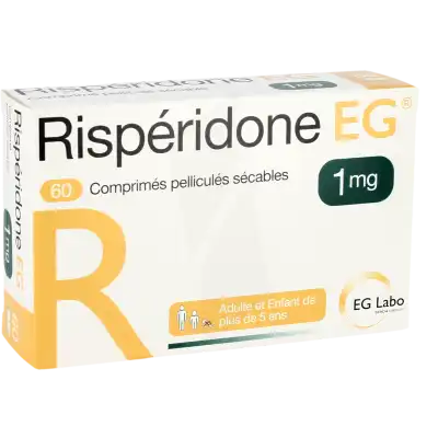 Risperidone Eg 1 Mg, Comprimé Pelliculé Sécable à LIVRON-SUR-DROME