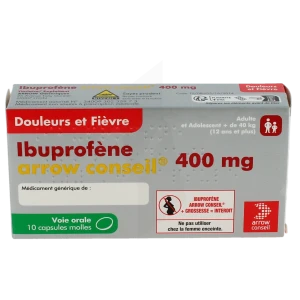 Ibuprofene Arrow Conseil 400 Mg, Capsule Molle