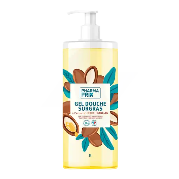 PHARMAPRIX GEL DOUCHE HUILE ARGAN 1L