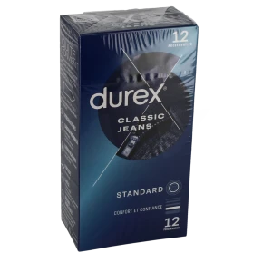 Durex Classic Jeans PrÉservatif LubrifiÉ B/12