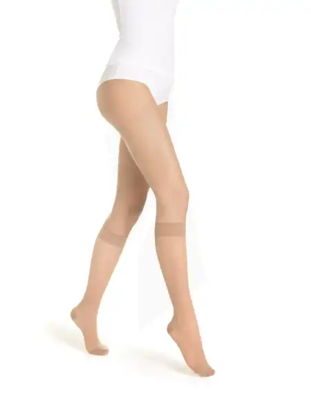 Sigvaris Styles Transparent Chaussettes  Femme Classe 2 Beige 120 X Large Long