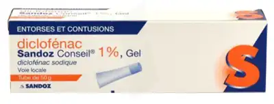 DICLOFENAC SANDOZ CONSEIL 1 %, gel