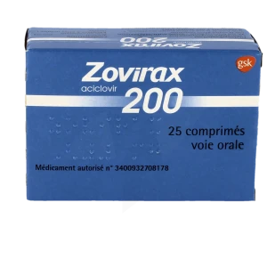 Zovirax 200 Mg, Comprimé