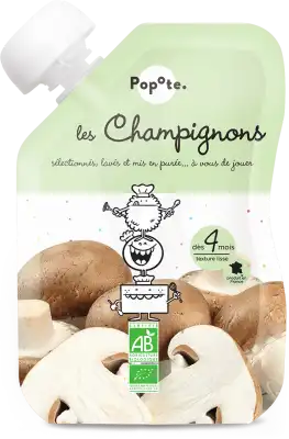 Popote Champignons Bio Gourde/120g à Bassens