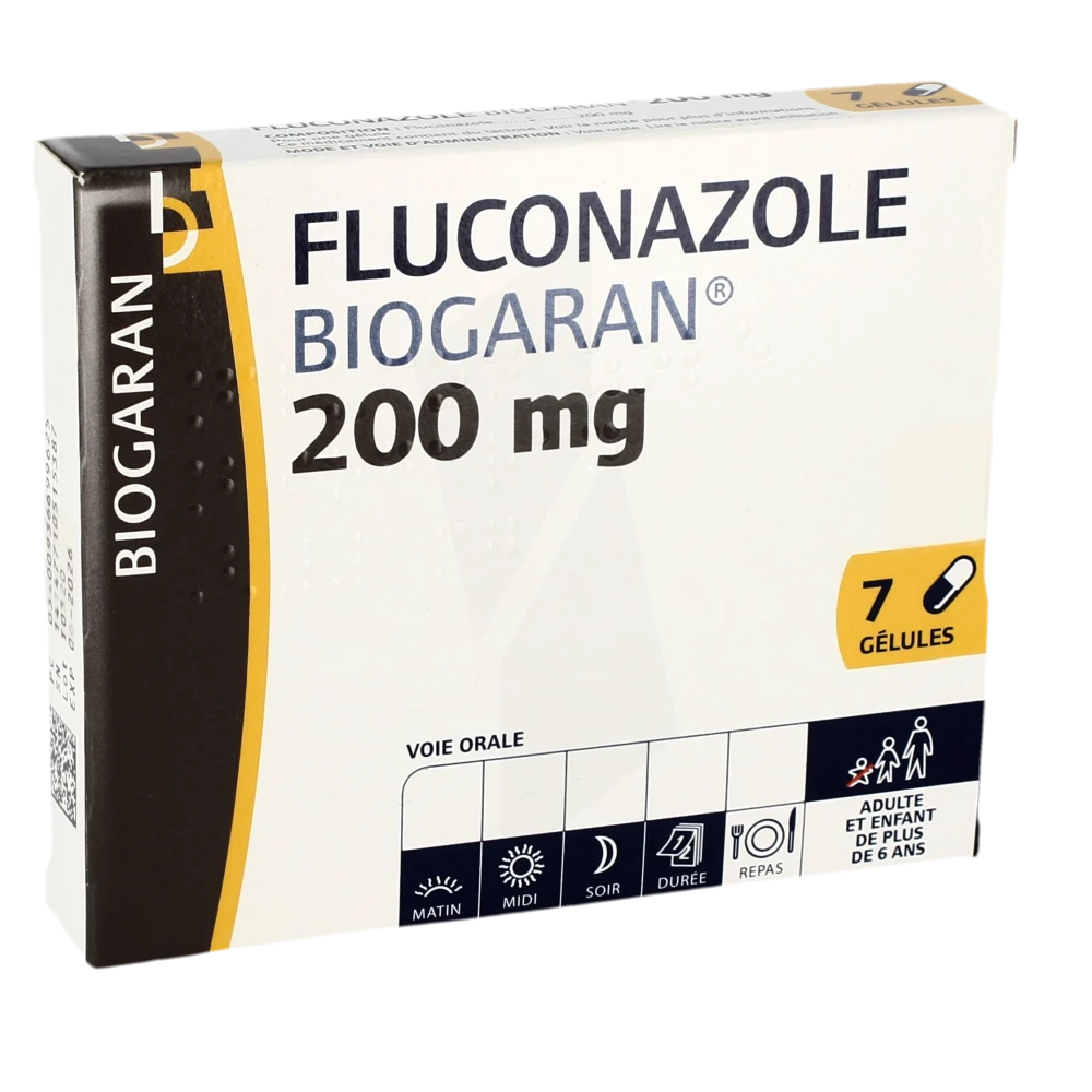 Fluconazole Biogaran 200 Mg, Gélule