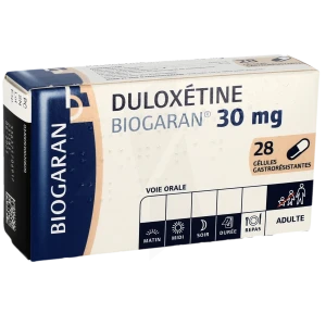 Duloxetine Biogaran 30 Mg, Gélule Gastro-résistante