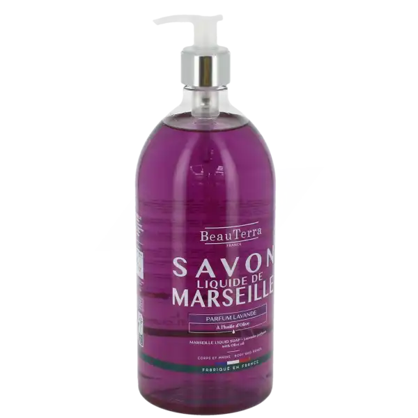 Beauterra - Savon De Marseille Liquide - Lavande 1l